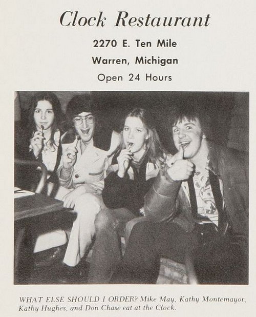 Clock Restaurant - 1977 Yearbook A (newer photo)